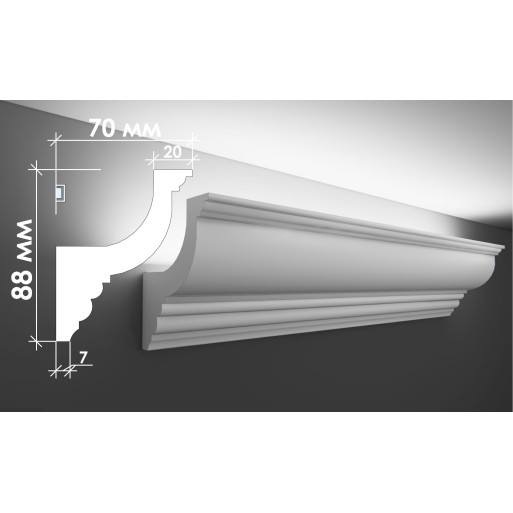 Гіпсовий карниз для прихованого освітлення Тс-39 (Т-402)