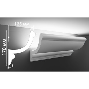 Гіпсовий карниз для прихованого освітлення Тс-44 (Т-349)
