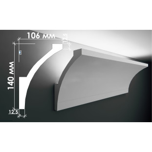 Гіпсовий карниз для прихованого освітлення Тс-6