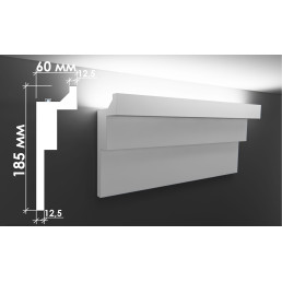 Гіпсовий карниз для прихованого освітлення Тс-7