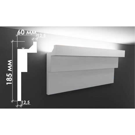 Гіпсовий карниз для прихованого освітлення Тс-7