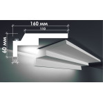 Гіпсовий карниз для прихованого освітлення Тс-9