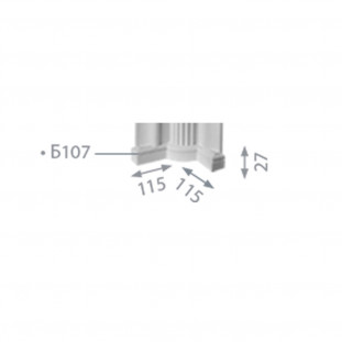 База пилястры  б-107 