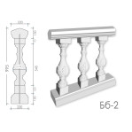 Балюстрада з бетону Бб-2 h995 мм.