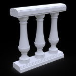 Балюстрада з гіпсу Гб-1 h1055 мм