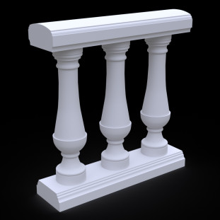 Балюстрада з гіпсу Гб-1 h1055 мм