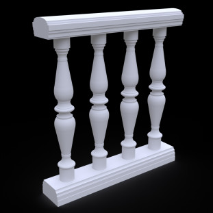 Балюстрада з гіпсу Гб-13 h1100 мм