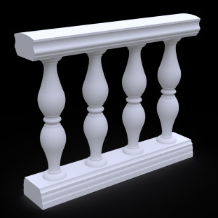 Балюстрада з гіпсу Гб-15 h820 мм