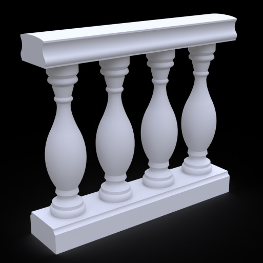 Балюстрада з гіпсу Гб-16 h880 мм