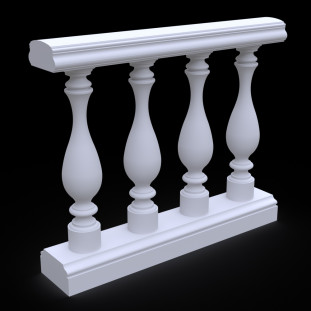 Балюстрада из гипса Гб-17 h835 мм