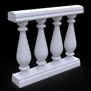 Балюстрада из гипса Гб-18 h860 мм