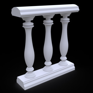 Балюстрада з гіпсу Гб-19 h1110 мм