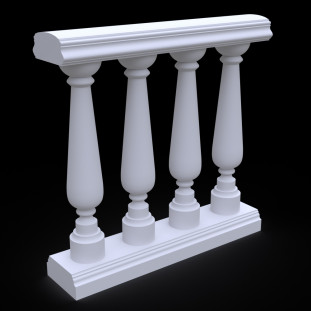 Балюстрада з гіпсу Гб-20 h995 мм Балюстрада з гіпсу Гб-20 h995 мм