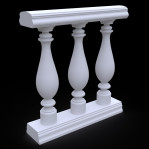 Балюстрада з гіпсу Гб-21 h1085 мм