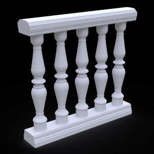 Балюстрада из гипса Гб-6 h935 мм