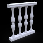 Балюстрада з гіпсу Гб-7 h1110 мм