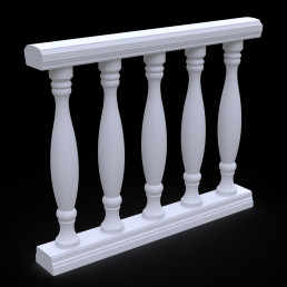 Балюстрада из гипса Гб-8 h821 мм