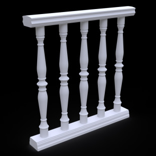 Балюстрада из гипса Гб-9 h1035 мм