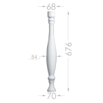 Балясина бл-8 (1/2) (h 676)