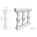 Балюстрада ФБ-3 h1015 мм. 