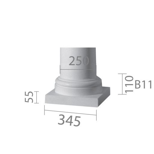 База колони б - 11 ½ (ентазіс)
