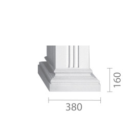 База колони б-51 (квадратна)