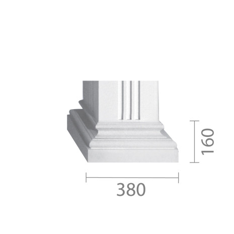 База колони б-51 (квадратна)