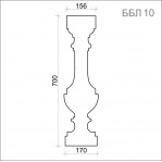 Балясина ББЛ 10 (h 700)