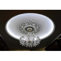 Види і особливості стельових розеток із гіпсу