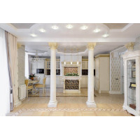 Гіпсові колони в інтер'єрі