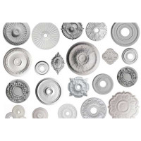 Ідеї використання гіпсових стельових розеток в інтер'єрі