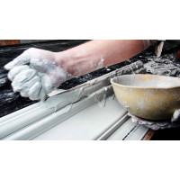 Процес приготування матеріалу для виготовлення гіпсової ліпнини