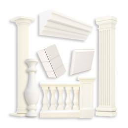 Фасадна ліпнина з пінополістиролу, пінопласту