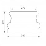 База пілястри ФБП 3 кутова (h 220)