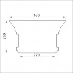 Капітель пілястри ФКП 4 (h 250)