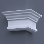 Капітель пілястри ФКП 3 кутова (h 250)