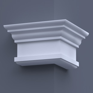 Капитель пилястры ФКП 3 угловая (h 250)