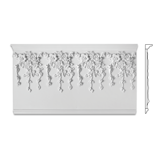 Фриз з гіпсу Ф-122 h485мм