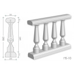 Балюстрада з гіпсу Гб-10 h860 мм