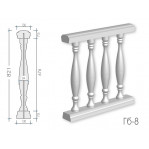 Балюстрада з гіпсу Гб-8 h821 мм