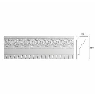 Карниз из гипса к-191 h160х80мм