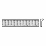 Карниз з гіпсу к-300 h272х75мм