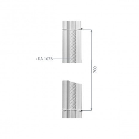 Пілястра з гіпсу ка-107б