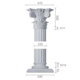 Колона з гіпсу ка-31 (1/2)
