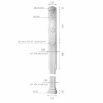 Пілястра з гіпсу ка-35б