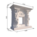 Декоративний камін №1 б