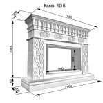 Декоративний камін №10 б