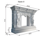 Декоративний камін №9а
