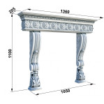 Декоративний камін №19