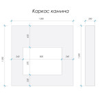 Декоративний камін №12
